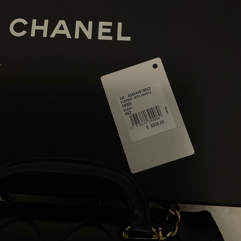 CHANEL Shiny Lambskin Quilted Coco
Trip Flap Bag Black Item #: 1807911 - Picture 5 of 13